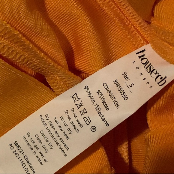 HOUSE OF CB 'Charlene' Tangerine Bandage Midi Dress - Picture 11 of 13